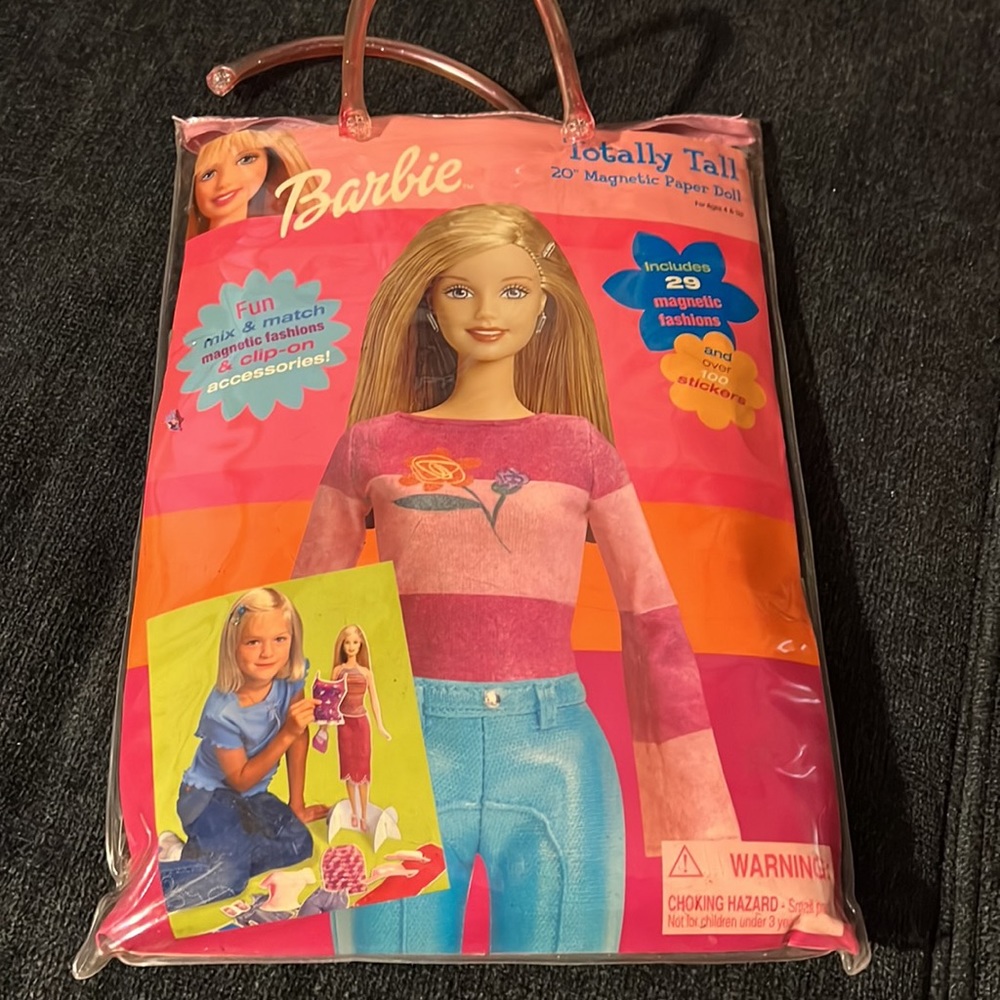 Barbie totally tall 20” magnetic paper doll